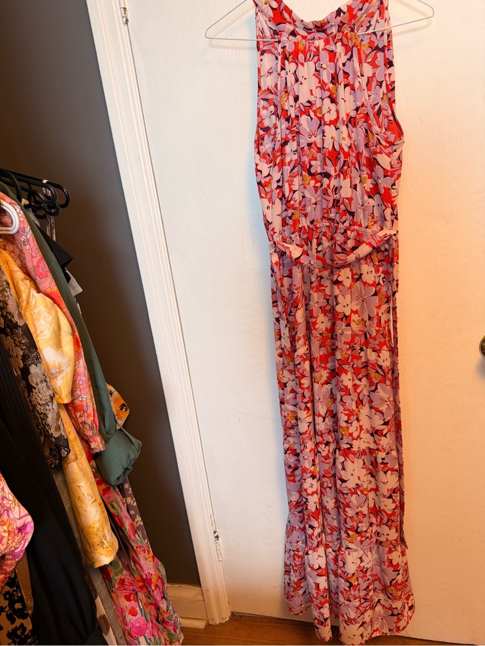 Halter Neck Floral Maxi Dress - Picture 2 of 6